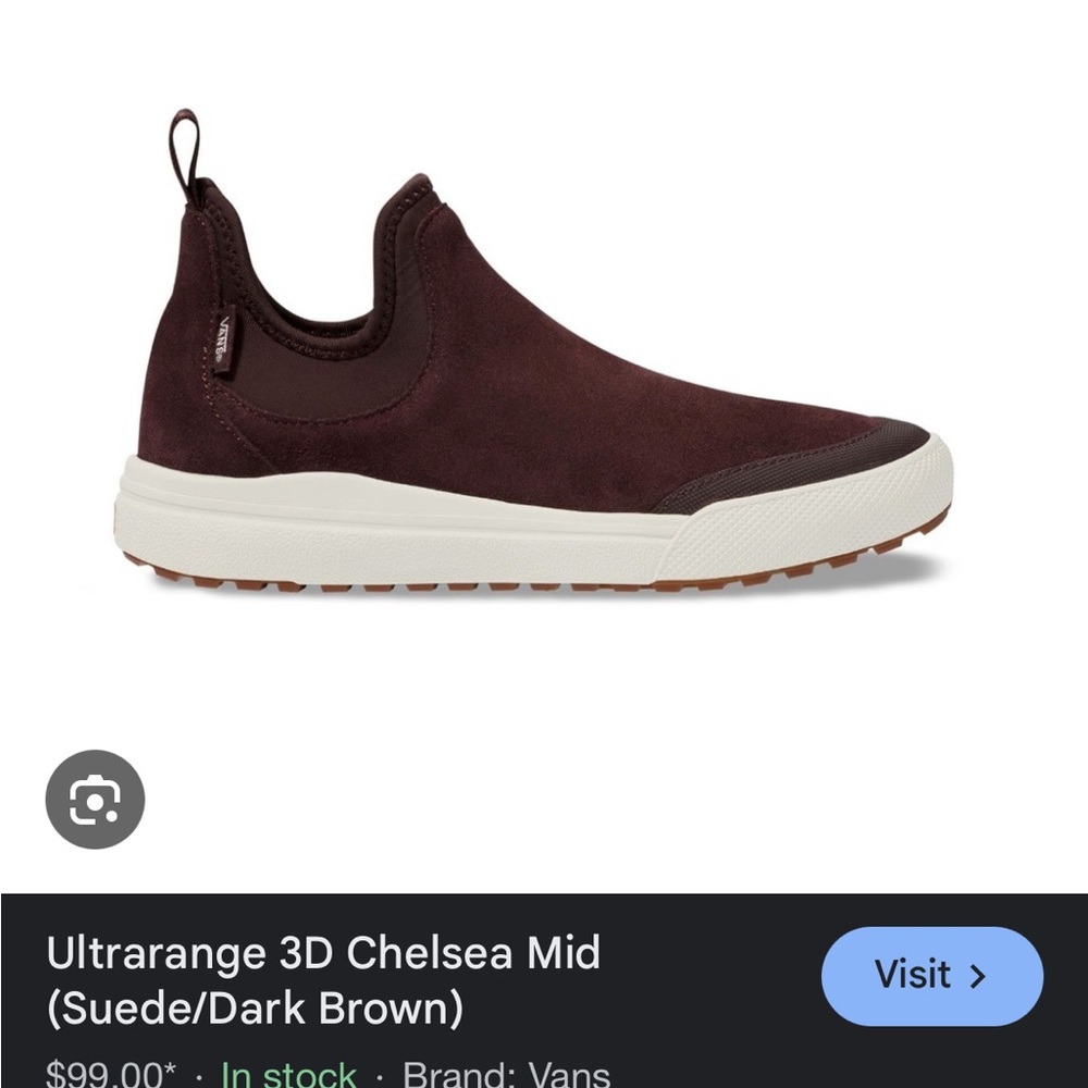 Vans Ultrarange / Ultracush 3D Chelsea Suede/Dark Brown,US 5.5, WS 7,VN0A4P3PTX9 - Picture 5 of 5